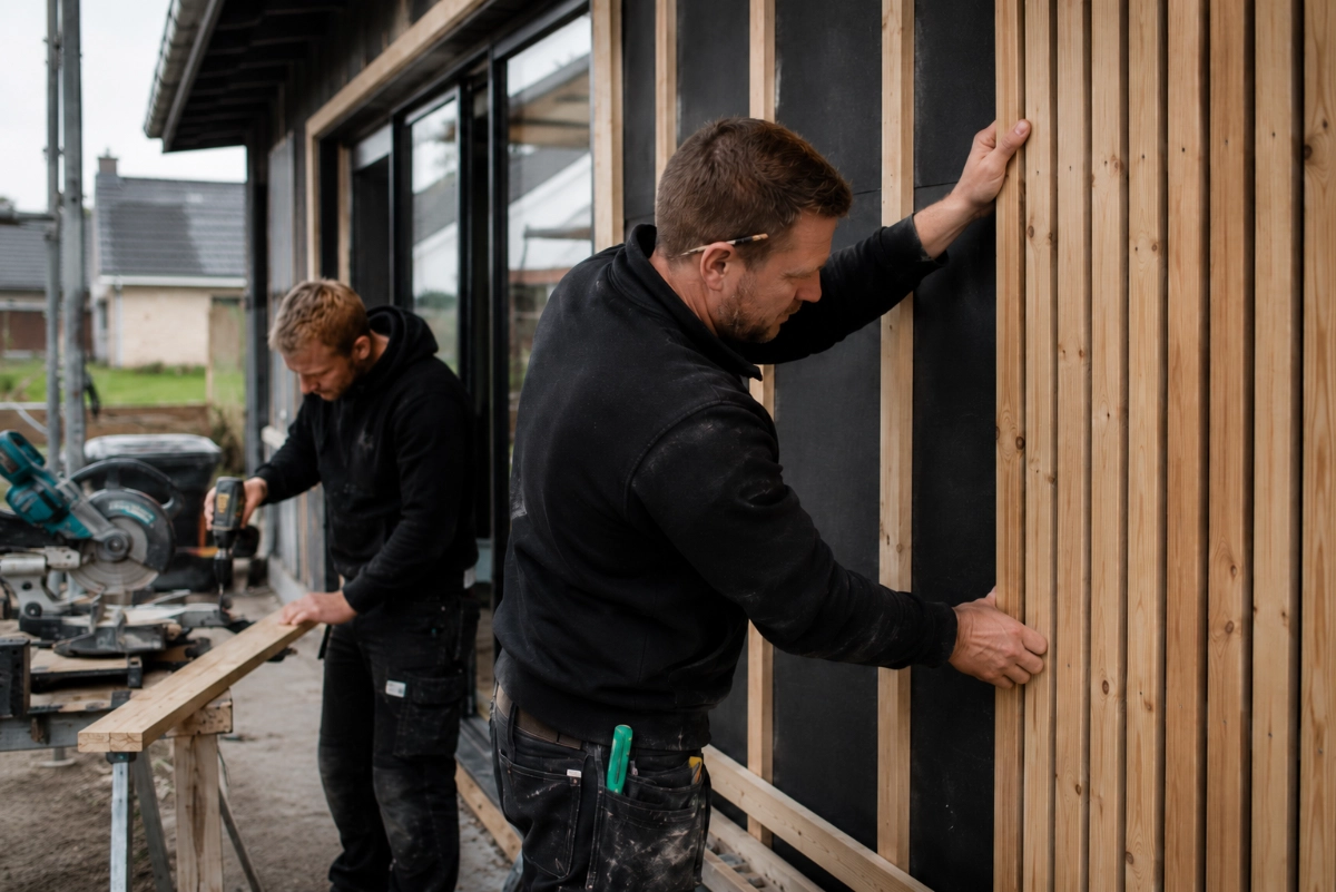 Håndværker med digitale værktøjer