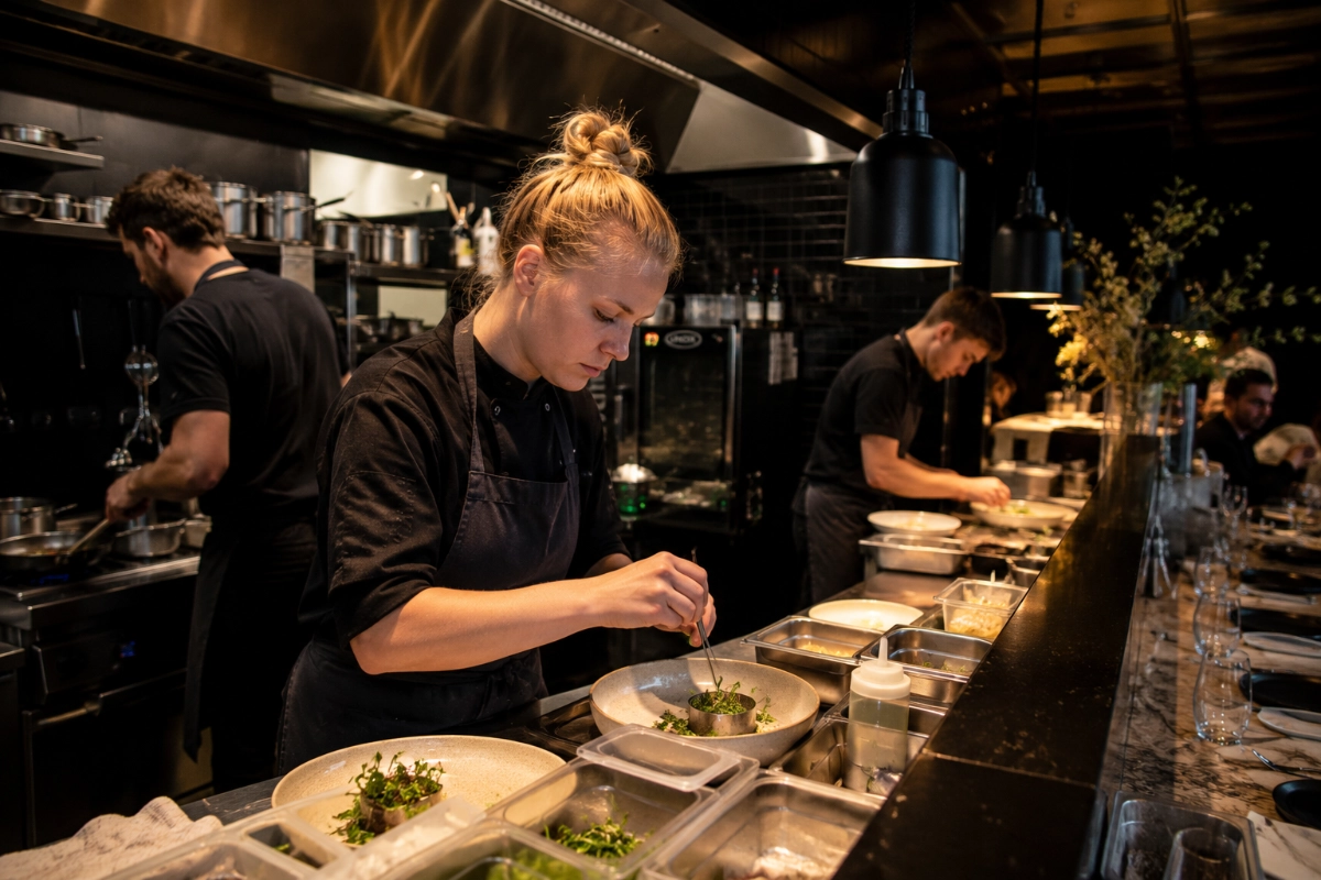 Restaurant med moderne IT-løsninger