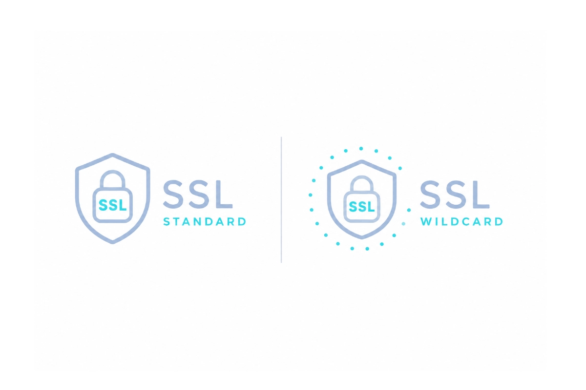 Standard SSL, Wildcard SSL eller Premium SSL.