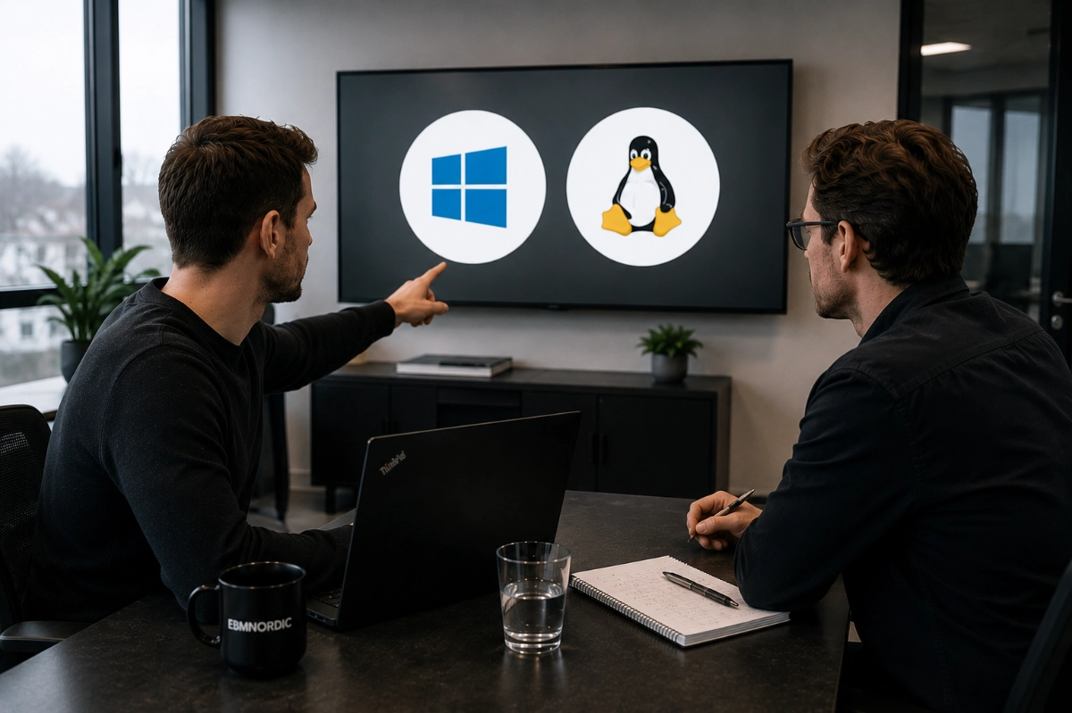 Windows eller Linux – vælg den platform der passer til løsningen.